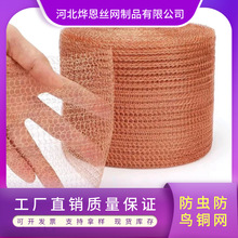 跨境铜丝网针织气液过滤网防蜗牛锯齿小动物编织紫铜过滤网金属网