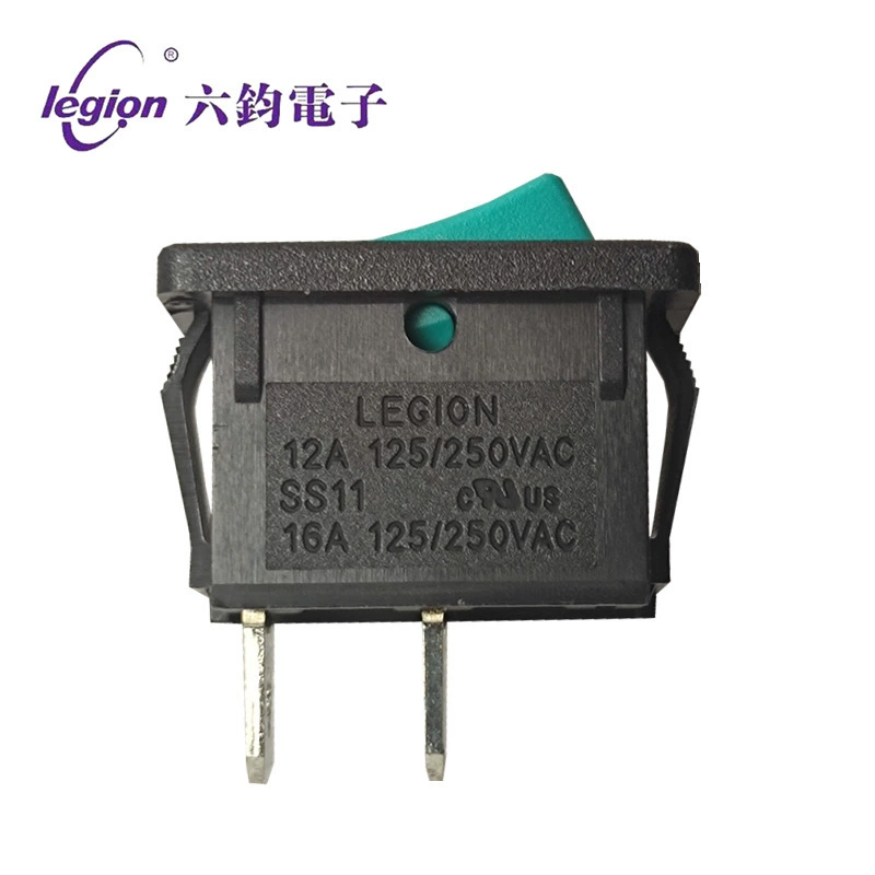 LEGION六钧 [SS11大电流跷板开关2脚大电流IO船型开关KCD1]