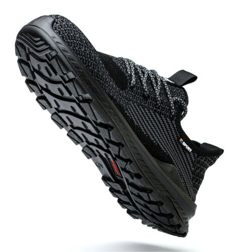 Cross-border safety shoes for men, steel toe cap and steel sole, anti-punching and anti-piercing work shoes, summer version, breathable mesh protective shoes