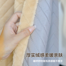 冬季保暖防寒加厚遮光棉门帘免打孔空调暖气隔帘卧室遮挡隔音帘