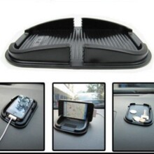 车载防滑垫 手机导航支架 iphone6P黑色苹果防滑垫 多功能置物盒