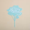 Acrylic size love balloon birthday-blue