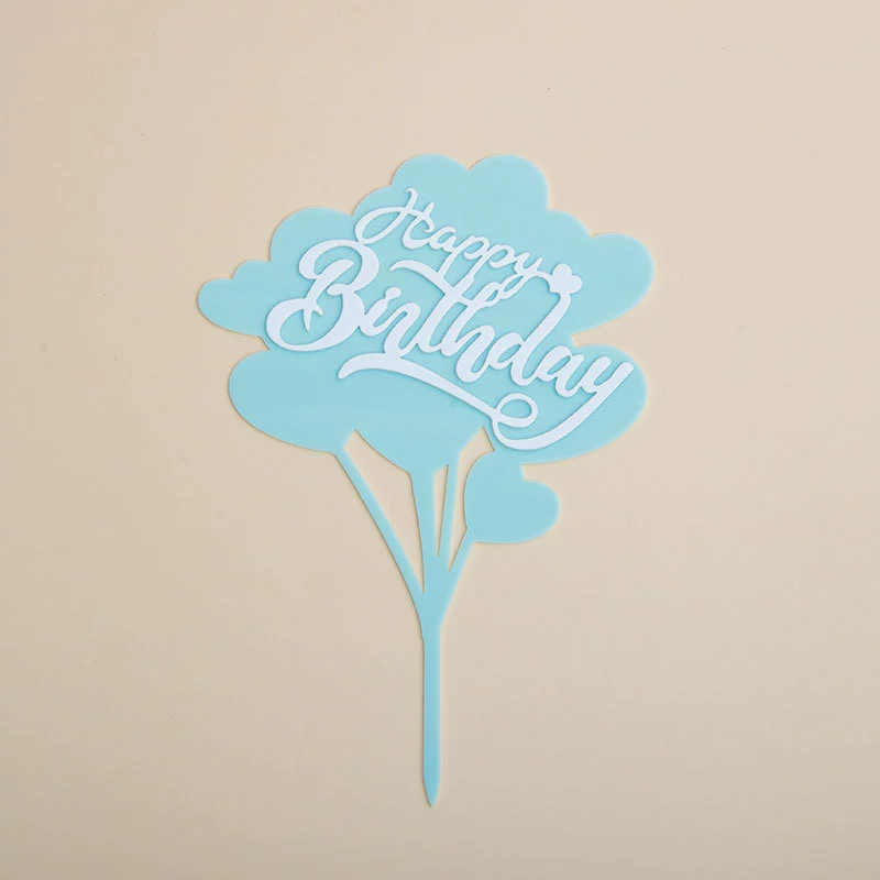 Выпеченный торт украшение Акрил birthday счастливый горящий инкрустированный бриллиант десертPlug-in вечеринка сцена макет