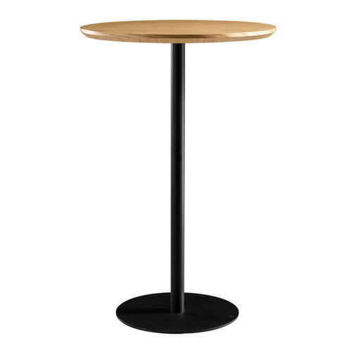Nordic iron bar table modern simple household solid wood high table bar milk tea shop round leisure bar table