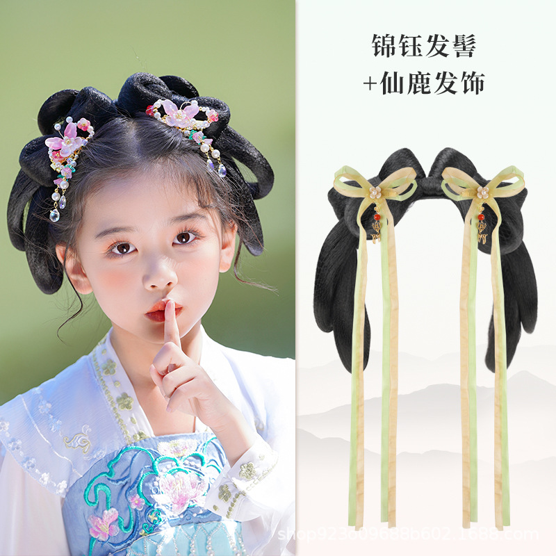 진유 헤어 롤빵 요정 사슴 헤어 액세서리 한 쌍