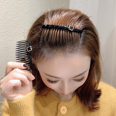 Clover black Combs Simplicity non-slip Comb plate Insert comb the republic of korea Card issuance Bangs