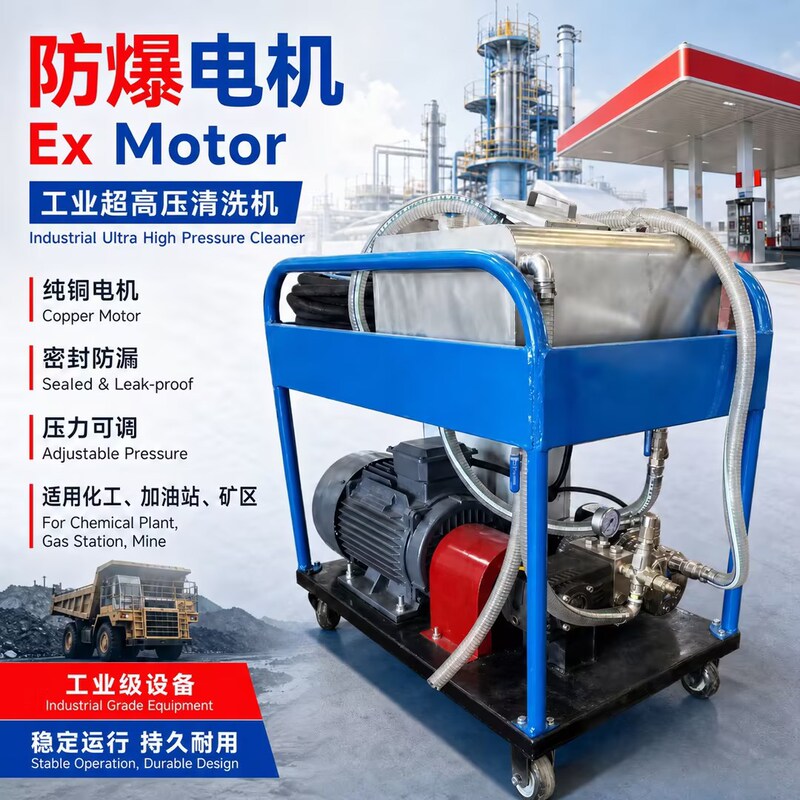 Chemical Plant, Gas Station, Coal Mine Explosion-Proof High-Pressure Cleaning Machine, Multi-Specification Kilogram Pressure Explosion-Proof Cleaning Machine Customization