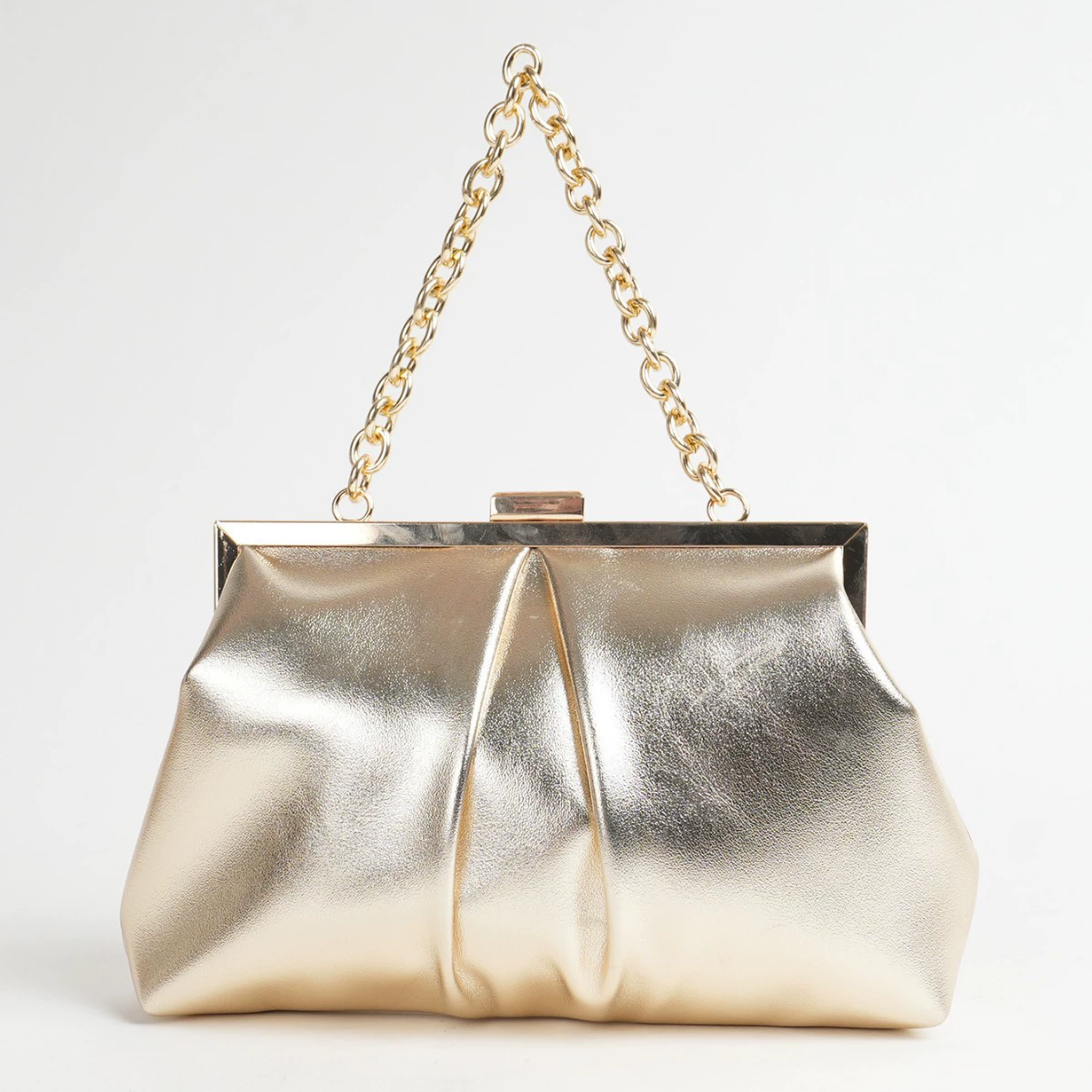 Handheld purse, chain, food bag
