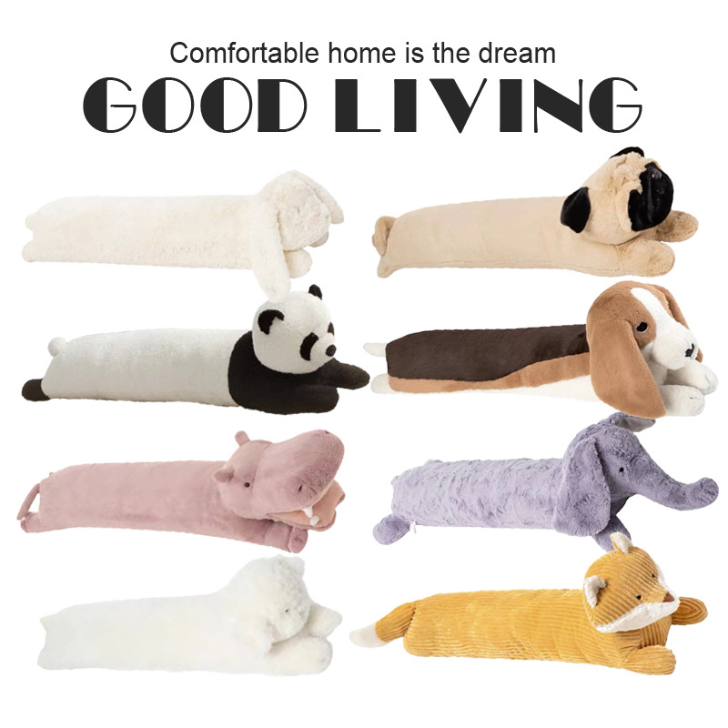 Animal Series Pillow Large Plush Mother and Baby Long Pillow Female Side Sleeping Leg Pillow Bedroom Bedside