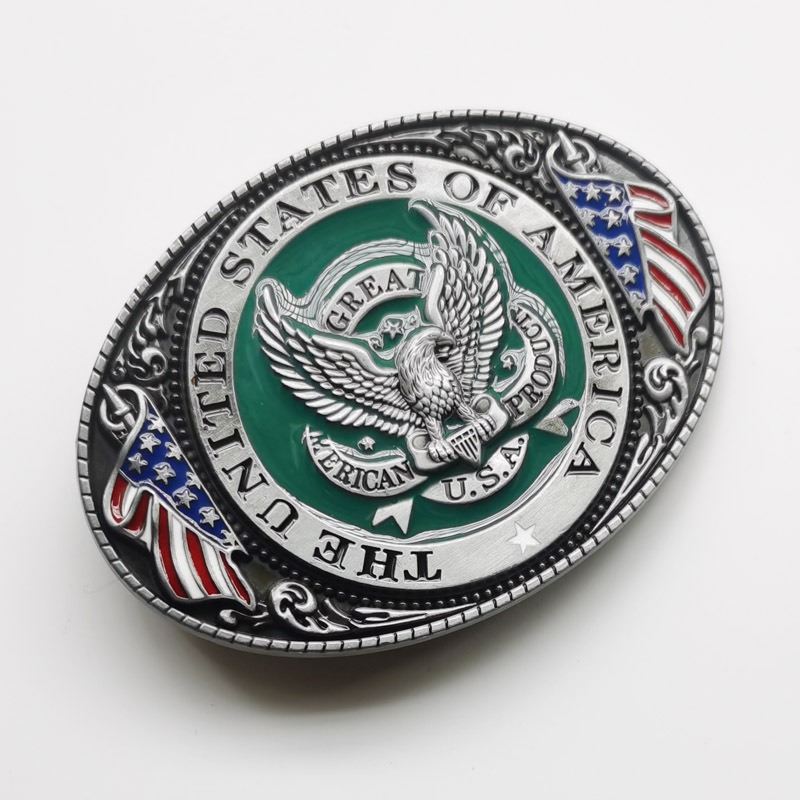 Hebilla del cinturón de la serie del Águila de la bandera americana, Venta caliente europea y americana, número del artículo: HX-G14 descuento de la gran cantidad