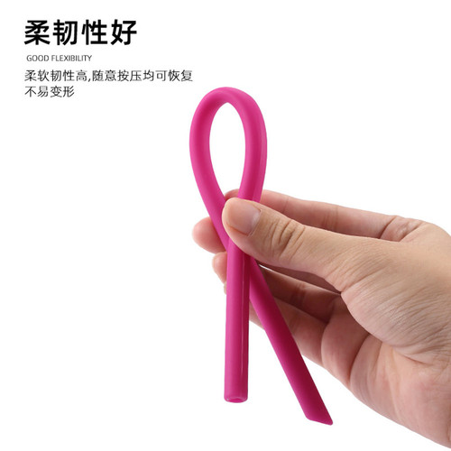 Silicone straw drinking tube silicone milk tea curved straw juice soft thin straw children's food supplement silicone straw