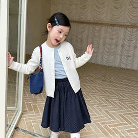 2026婴儿毛衣女童男童毛衣针织衫宝宝麻花开衫小狗外套中大童上衣