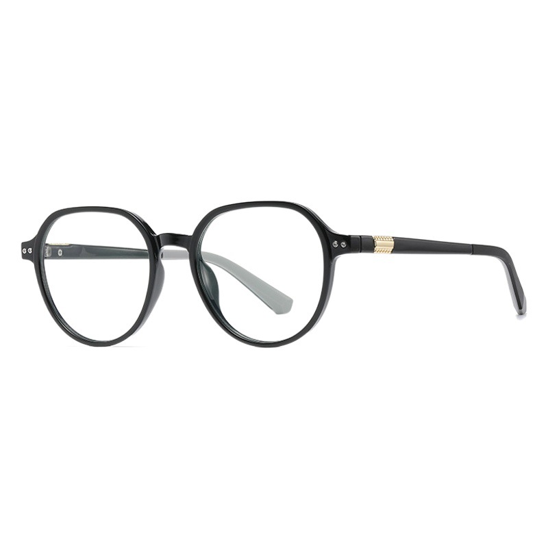 TJ863 pequeño dulce patata ins estilo TR90 gafas Nuevo ultra-ligero anti-azul gafas de luz de moda de las mujeres multilaterales gafas lisas