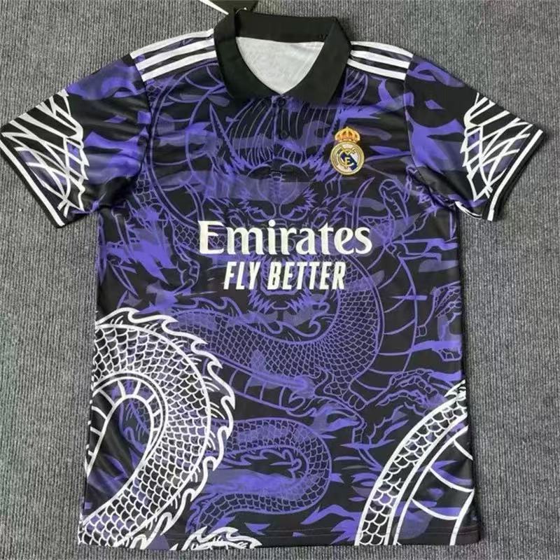 热门2425皇马球衣2223主客场特别版短袖训练服足球服龙年版足球服|undefined