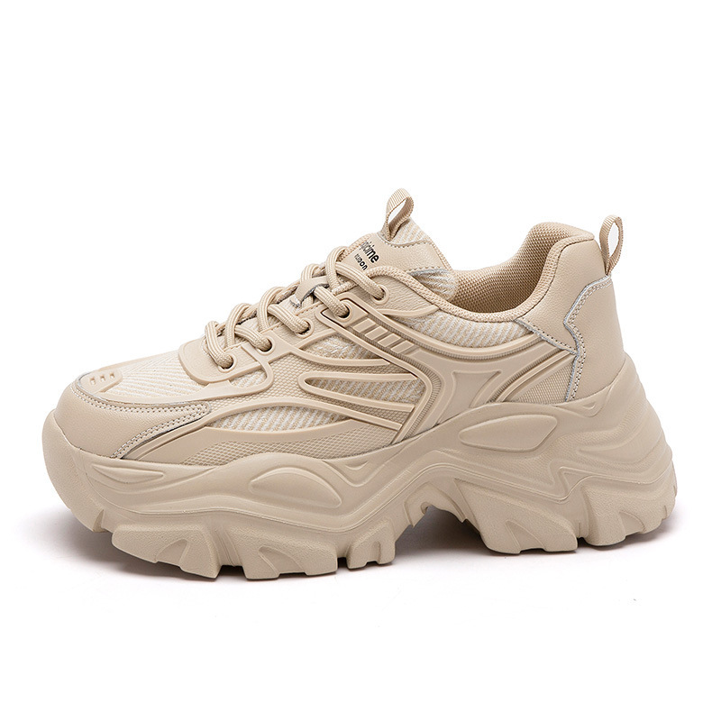 Augusto Daddy zapatos de mujer de suela gruesa 2023 Verano nueva moda adelgazante muffin casual zapatos para correr ins