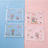 Cartoon storage bag for folders with zipper, wholesale