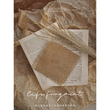 ins复古风摄影拍照道具复古麻布雪梨纸拍谷美咖啡店民宿装饰道具