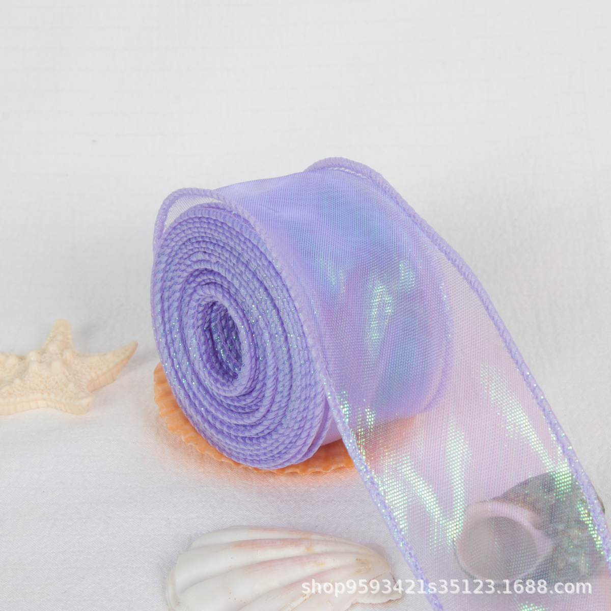 Hilado de cola de pez Symphony, gasa de lazo, zapatos, sombreros de flores, pasteles, decoración de regalos, brazaletes de flores, brazaletes de flores