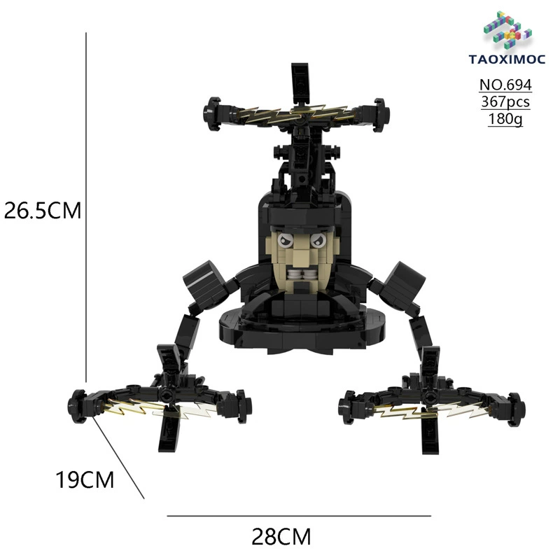 Toilet Constructor Watch: Children's Smart Toy Minifigure Kit - 504pcs, Educational Building Fun by Other