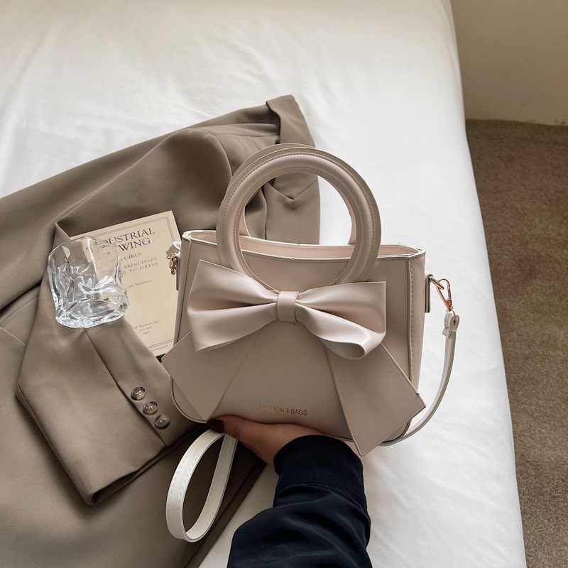 ファッショナブルで多用途な蝶結び、美しい無地、軽い高級感、高価値のレディースハンドバッグ、ショルダークロスボディバッグ|undefined