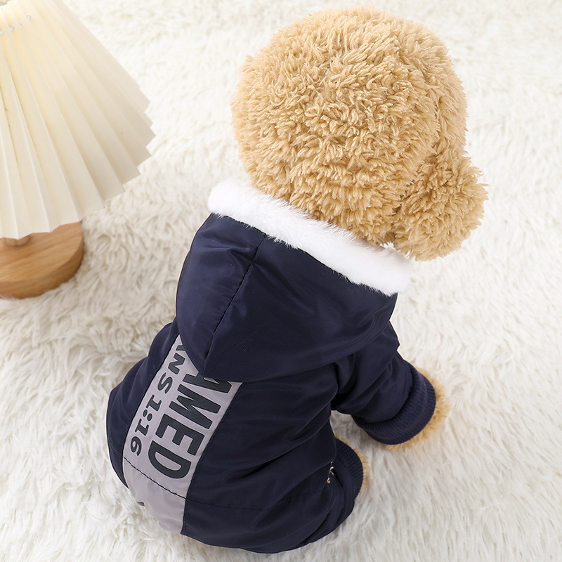 Autumn and Winter Four-Legged Windproof Universal Cat Jacket and Dog Clothing Four-Legged Pants Teddy Pet Apparel Factory Wholesale