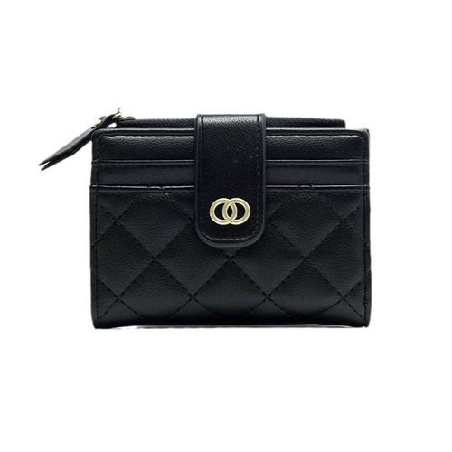Korean-style women's wallet, women's wallet, short-length card holder, multi-card slot, slim wallet/wallet holder.