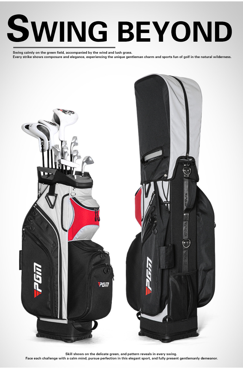 Túi golf PGM đa năng cố định gậy chống thấm nước tiêu chuẩn du lịch — Túi golf xám đen【Cố định gậy/Chống thấm nước/Túi đa năng】QB195, Túi golf đỏ xám đen【Cố định gậy/Chống thấm nước/Túi đa năng】QB195 chi tiết 22