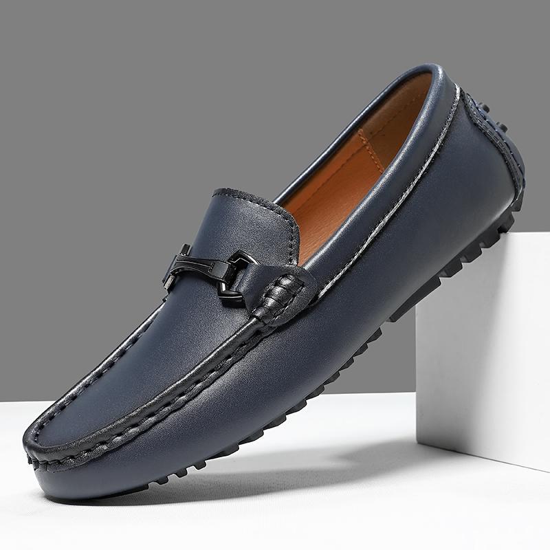 Men's Slip-On Loafers, Fashionable Leather Shoes, Large Size Men's Casual Shoes for Cross-Border Trade