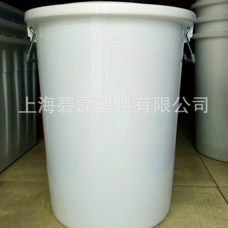 B型100升塑料圆桶/水桶/环卫垃圾桶（有盖）510*395*630