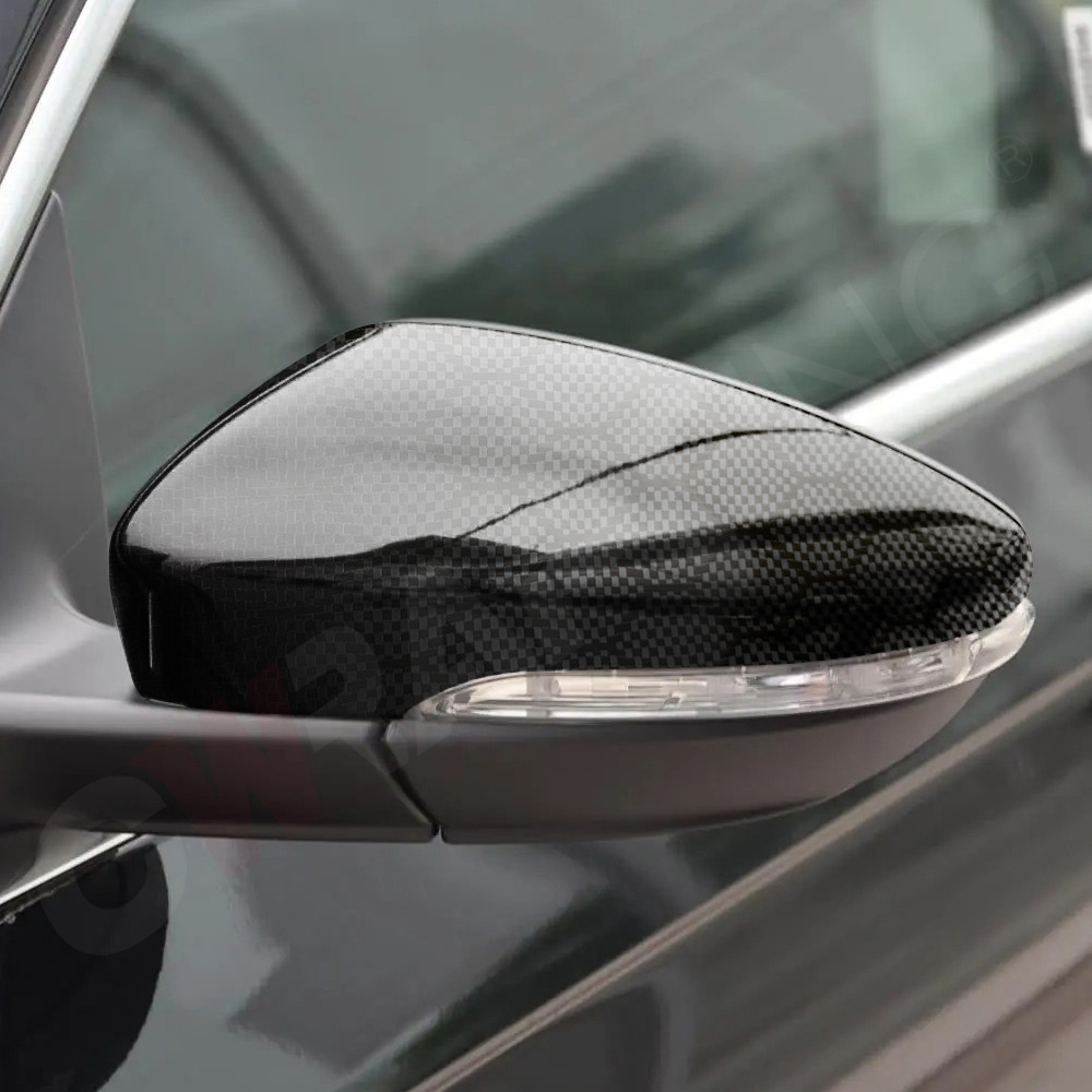 Temu Hot Sale Pet Forged Diamond Carbon Fiber Black Self-Adhesive Interior Rearview Mirror Full Body Sticker Film