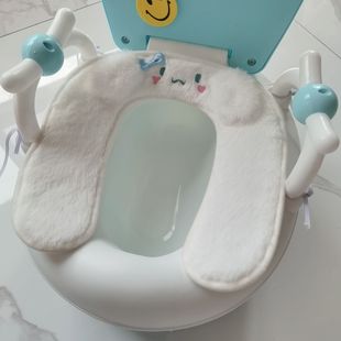 Children's Toilet Cushion Plush Warm Thickened Toilet Cover Toilet Cover Toilet Cushion Baby Toilet Cushion