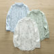 2025 Spring and Autumn New Fresh Style Floral Print Cotton Shirt Women's Long Sleeve Lapel Commuter Printed Shirt Top