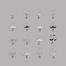 富家千金同款小香风美甲合金饰品保色轻奢diy美甲钻饰 手工美甲钻