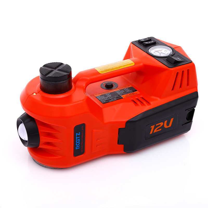 批发小汽车用5吨电动液压千斤顶12v车载多用途换胎充气泵越野工具