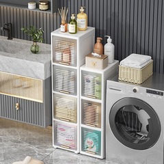 Multi-layer drawer-type sandwich storage cabinet living room toy storage cabinet household plastic storage cabinet snack storage cabinet