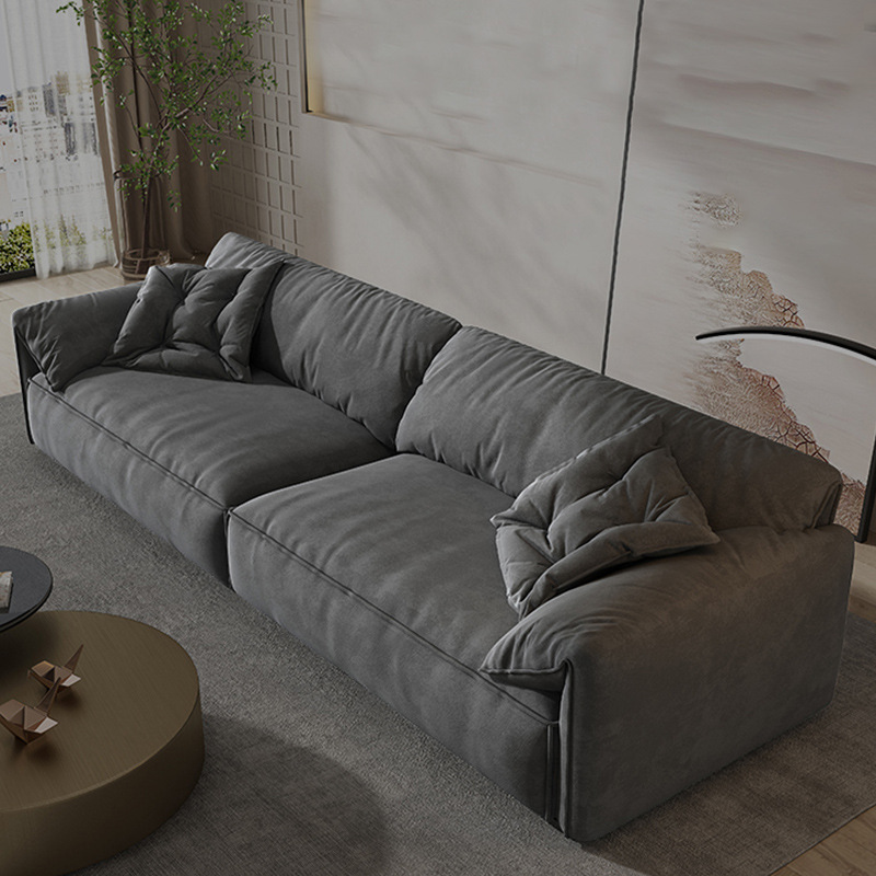 Elefante oreja tecnología tela sofá moderno minimalista Salón Italiano minimalista pequeño apartamento nórdico Internet celebridad fila recta tres personas