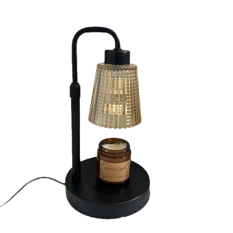 Los fabricantes suministran metal simple y ajustable lámpara de aromaterapia lámpara de cera de vidrio decorador regalo al por mayor