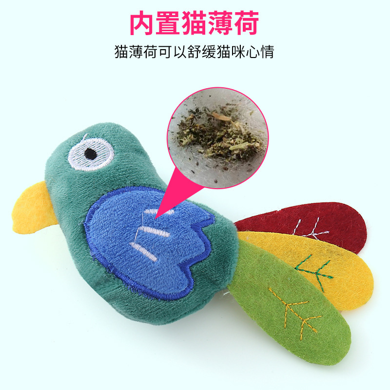 Juego de Juguetes y Túnel para Gatos de Fieltro con Menta para Gatos