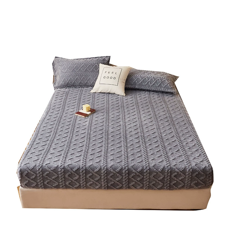 Quilted Velvet Bedspread 3-Piece Set, Non-Slip Mattress Protector, Multiple Sizes & Patterns