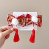 Children's hairgrip with bow, cute hair accessory, hairpins, Chinese style