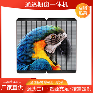 Led Crystal Film Screen Transparent Film Screen Window Glass Digital Display Screen Full Color Advertising Grille Screen Bar Ice Screen