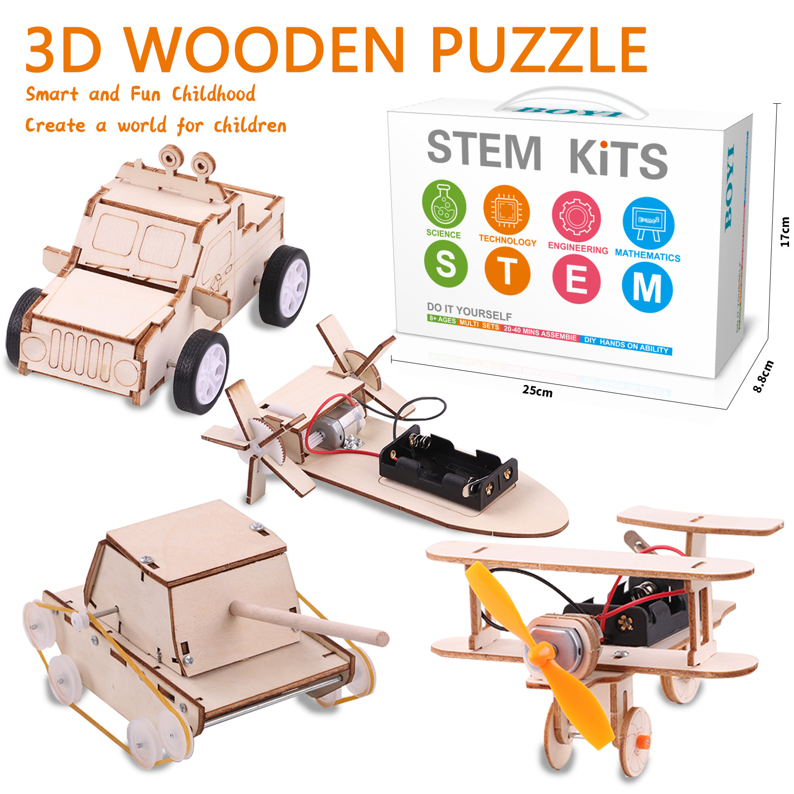 Tecnología transfronteriza pequeña invención física diy manual puzzle conjunto de experimentos científicos juguetes para estudiantes de jardín de infantes
