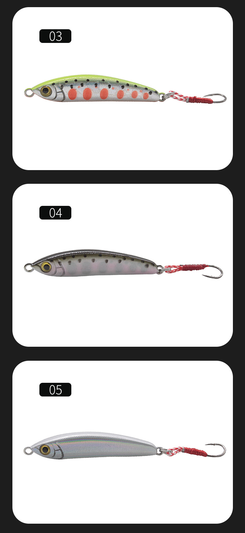 Suspending Minnow Lures Hard baits Fresh Water Bass Swimbait Tackle Gear