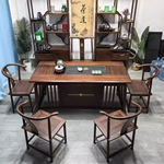 高档全实木茶桌椅组合禅意茶台办公室功夫客厅茶室实木家具