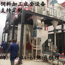 猪饲料机 10吨大型生产线 猪育肥饲料颗粒加工设备 养殖饲料机械