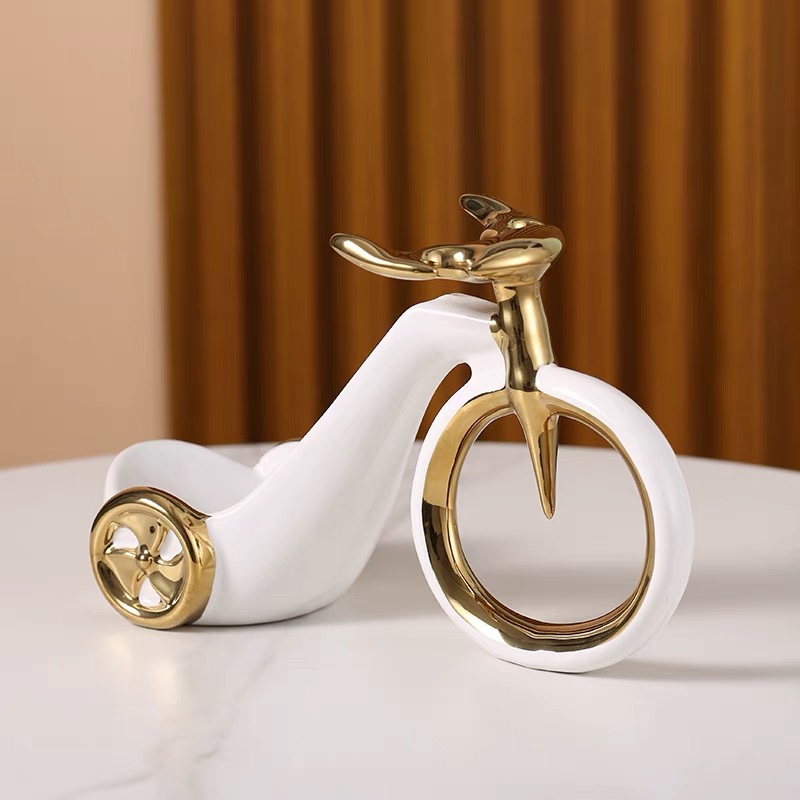 화이트 자전거 와인 랙