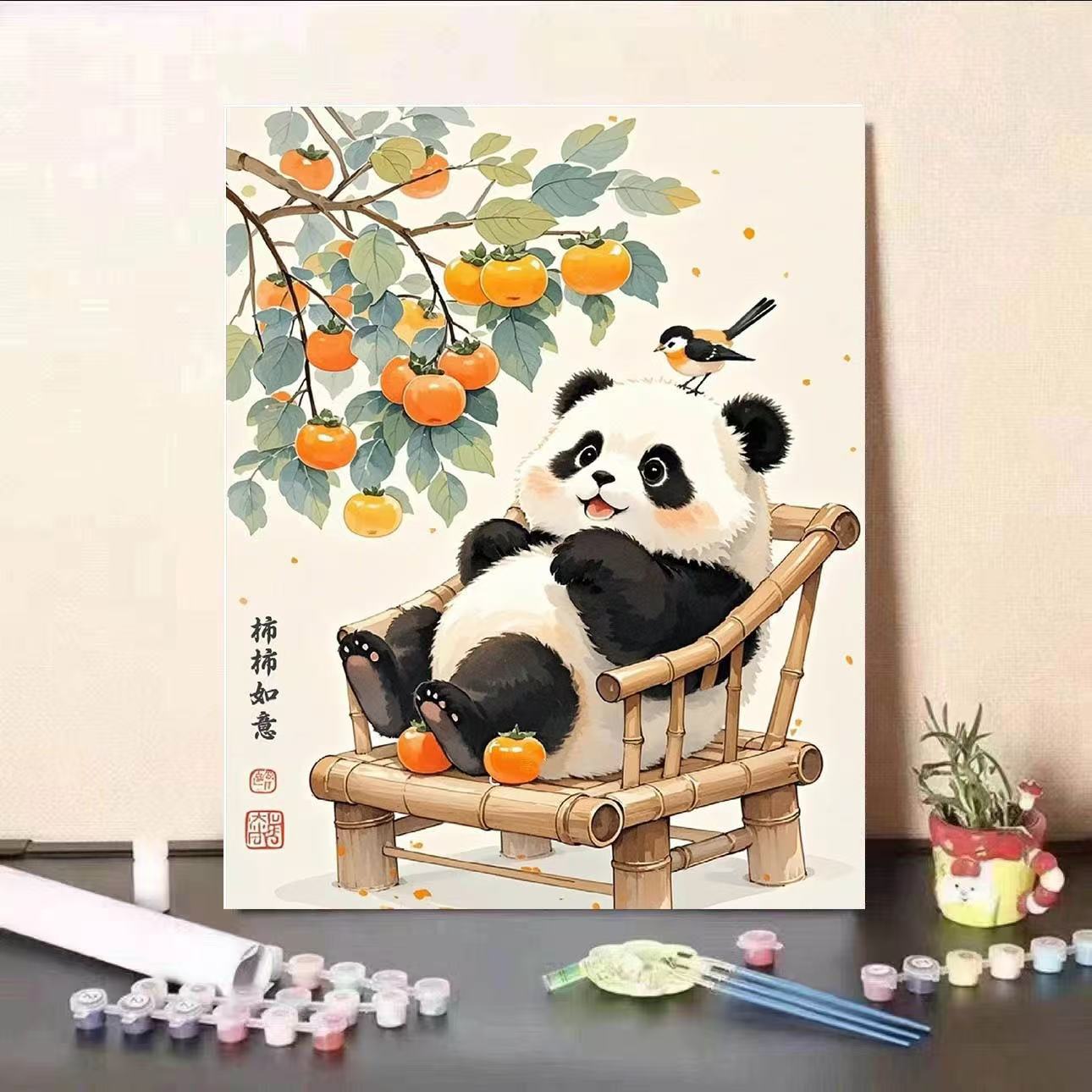 Pintura al óleo digital de rellenos de pintura a mano DIY curación descompresión decoración de la sala de estar pintura acrílica regalo