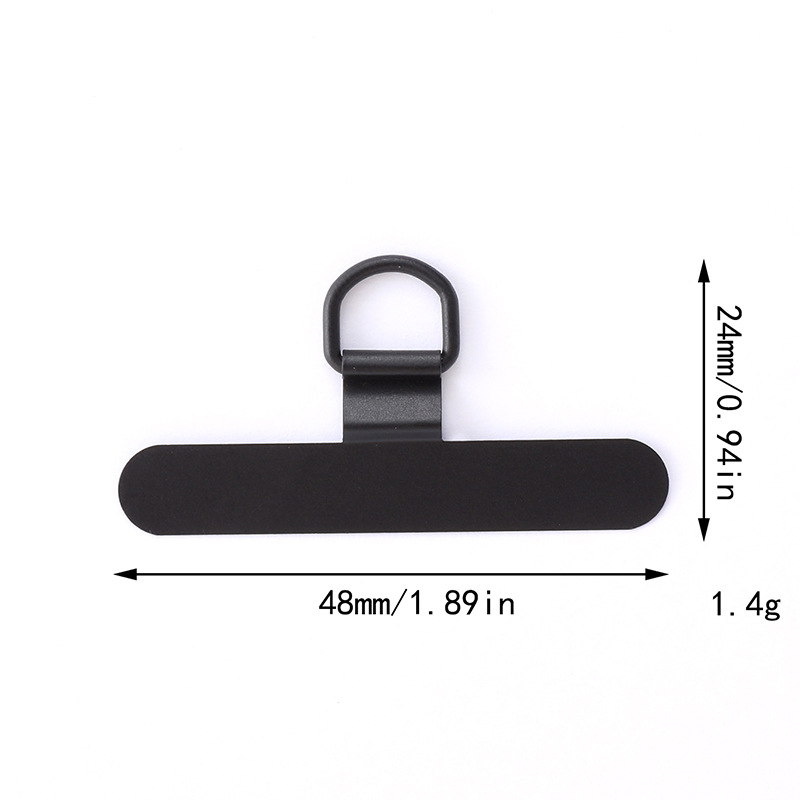 Nuevas juntas de teléfonos móviles tarjetas de acero inoxidable de metal 360 grados clip giratorio anti-perdida juntas de cuerda de teléfono móvil