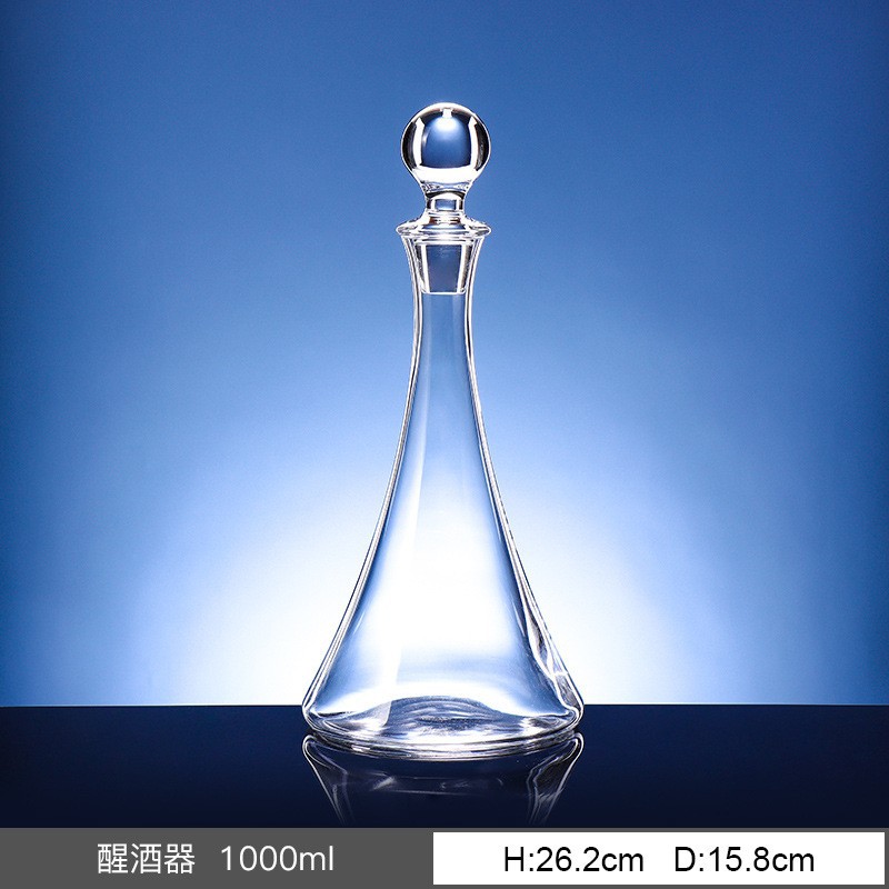 Importación checa sin plomo de cristal de estilo europeo simple de estilo doméstico de decantación ligeramente lujosa diversificación de botellas de vino tinto image 9