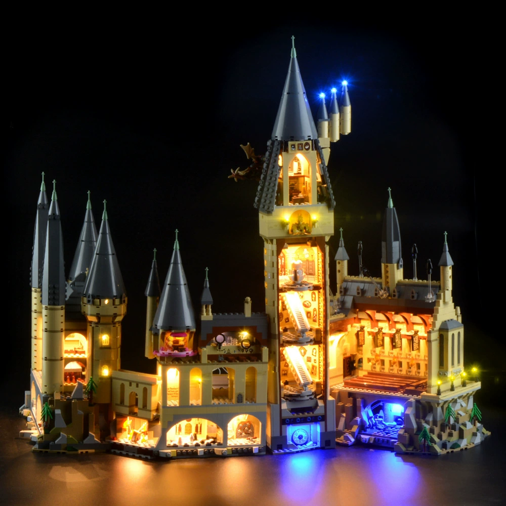 Совместимый с Yeabricks набор Lego 71043 Гарри Поттер LED Блок, освещение замка Хогвартс